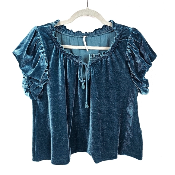 Free People Terese Velvet Top - Picture 2 of 7